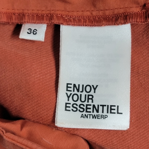 ESSENTIEL ANTWERP Bumpsuit Short Sleeve DUNGAREES In fire Orange. - Picture 12 of 16